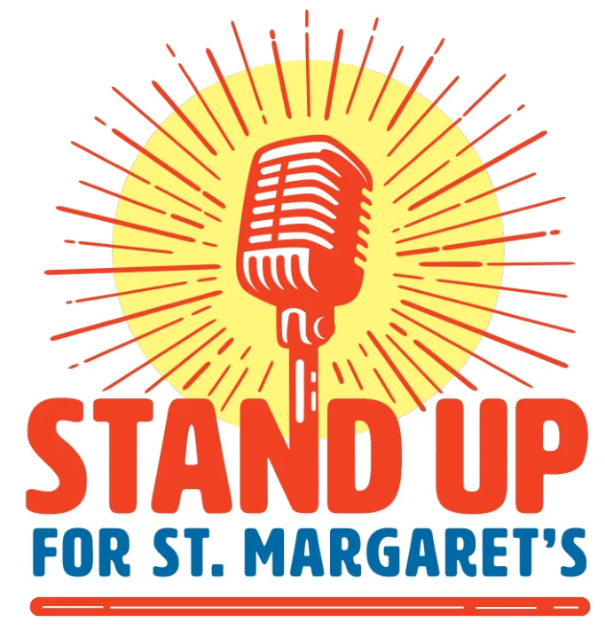 Stand Up for St. Margaret’s — original event microphone artwork
